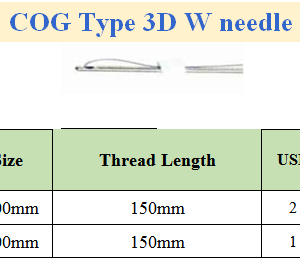 COG Type 3D W needle