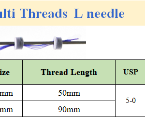 Kim bán nguyệt chữ L, chỉ chùm 5 sợi, chỉ PDO/PCL