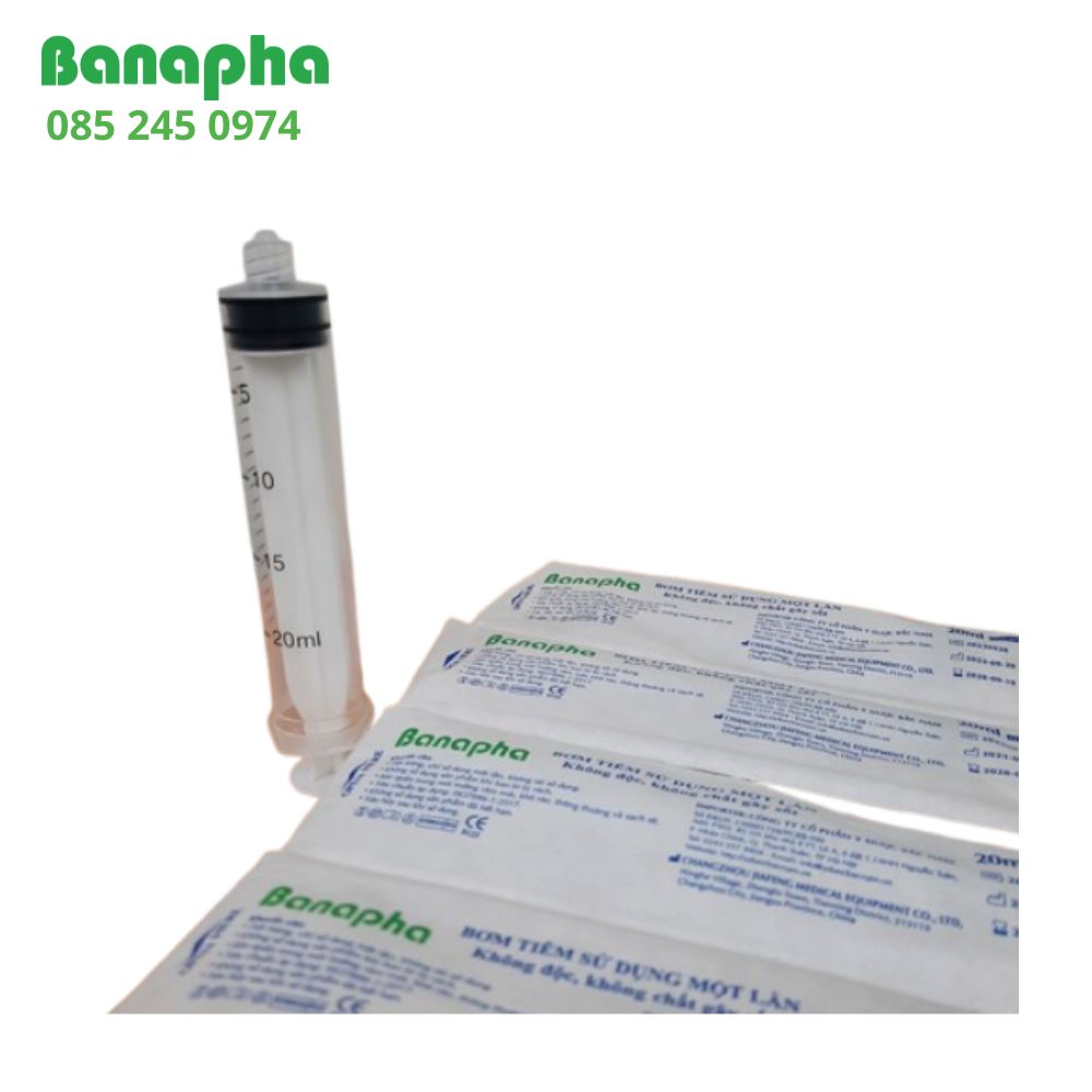 Bơm tiêm không kim 50ml Banapha dùng cho ăn (3) bơm tiêm đầu xoắn