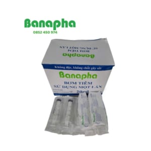 Bơm tiêm điện đầu xoắn 20ml Banapha